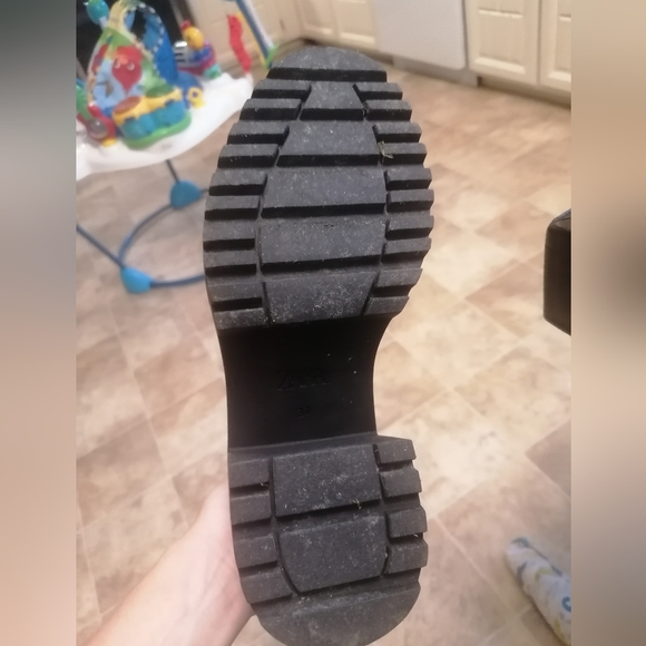 Sold - Black Zara Heel Boots - Picture 3 of 4